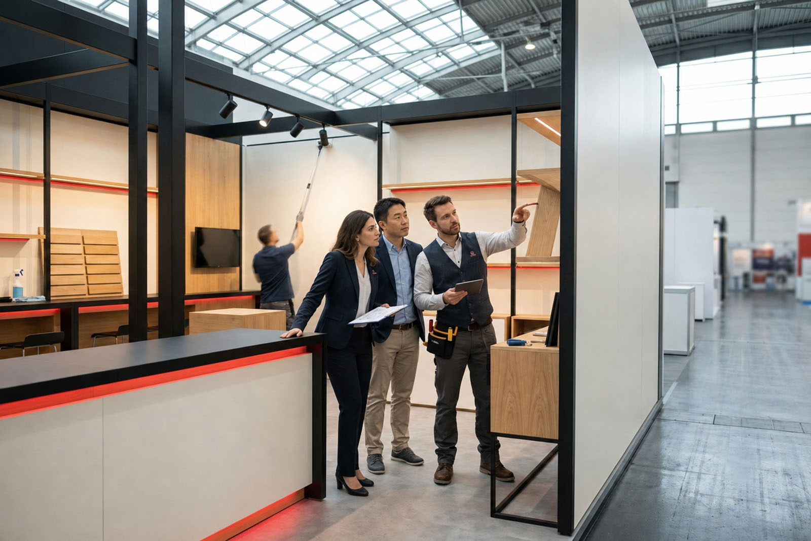Exhibition equipment and operational support